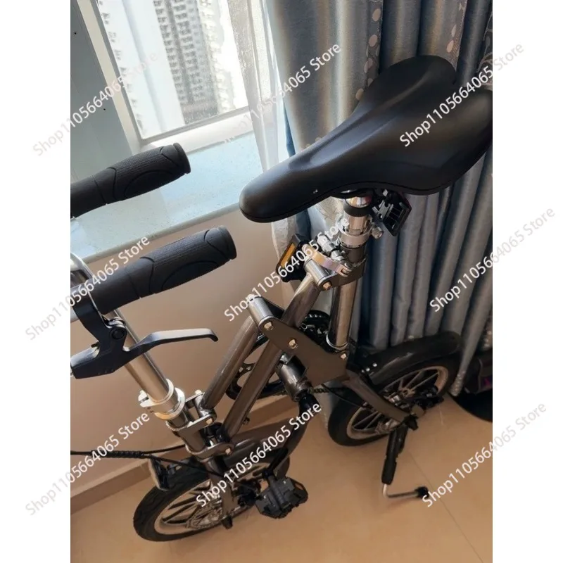 14 Inch One-Second Folding Bike, Ultra  Adult Variable Speed Bicycle for Work Commuting  1pcs