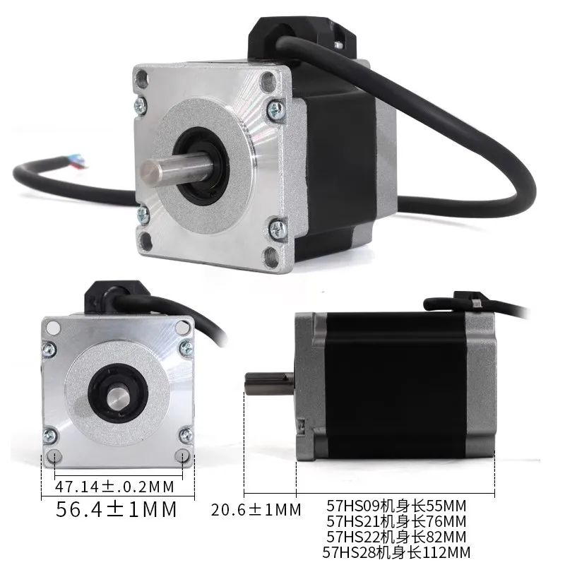 57 Step Motor DM542 Driver Set 1.2/1.8/2.3/2.8NM Open Loop High Speed High Torque