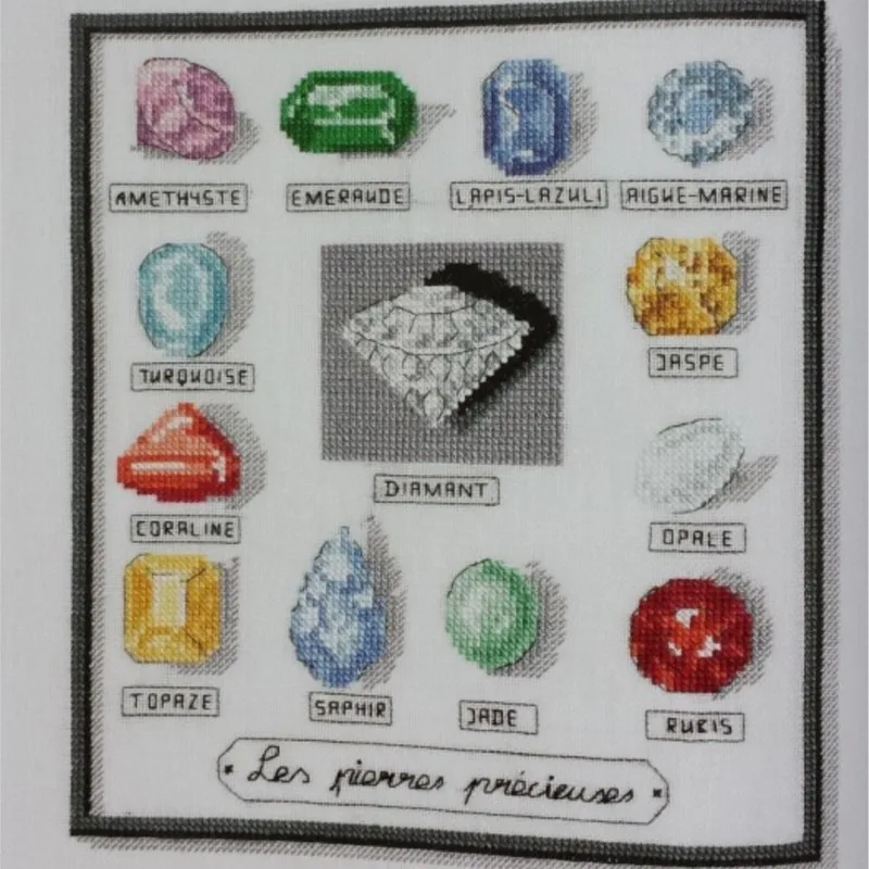 

DD Gold Collection Counted Cross Stitch Kit, Pink Jewelry, RS Cotton