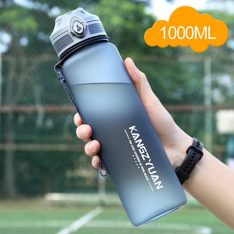 

500/1000ml Tritan Material Sports Water Bottle Gym Cycling Precise Scale Bottles Cup Outdoor Sport Leakproof Drinkware BPA Free