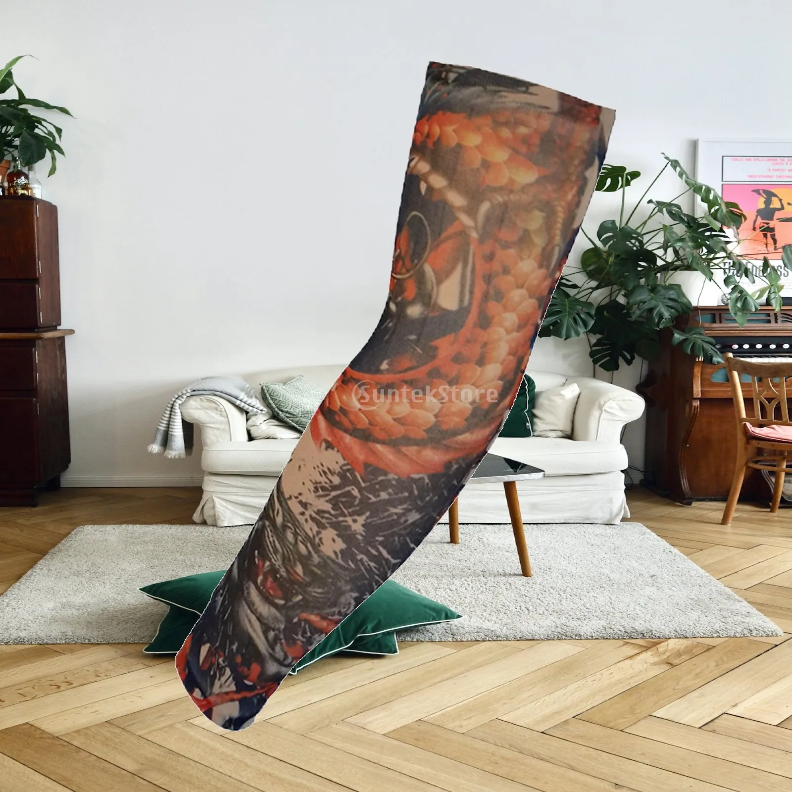 1Pcs Arm Sleeves Sun Protection Tattoo Sleeve Seamless Arm Cover for Basketball Outdoor Activities Sports Unisex Riding