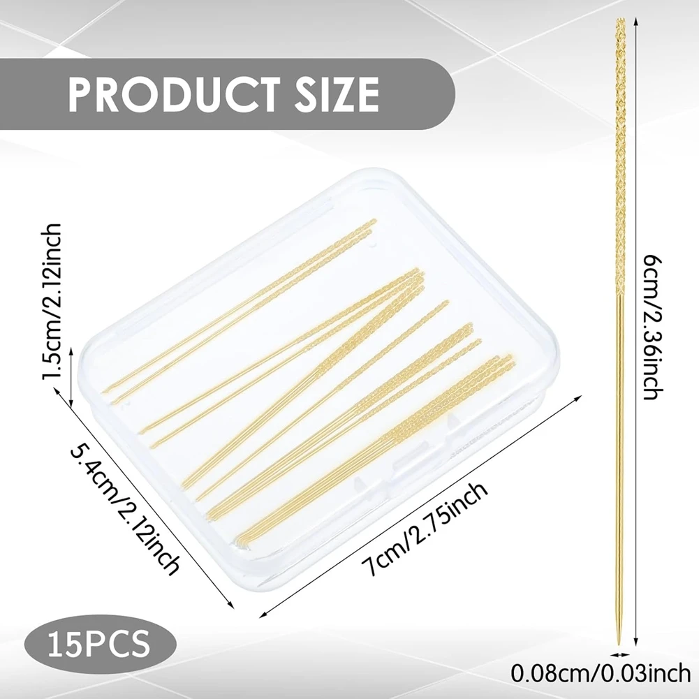 ABJS Snag Repair Needle,Snag It Tool,15Pcs Repair Knits and Woven Tool,with Case for Woven Knitted Cloth Garments Drapes