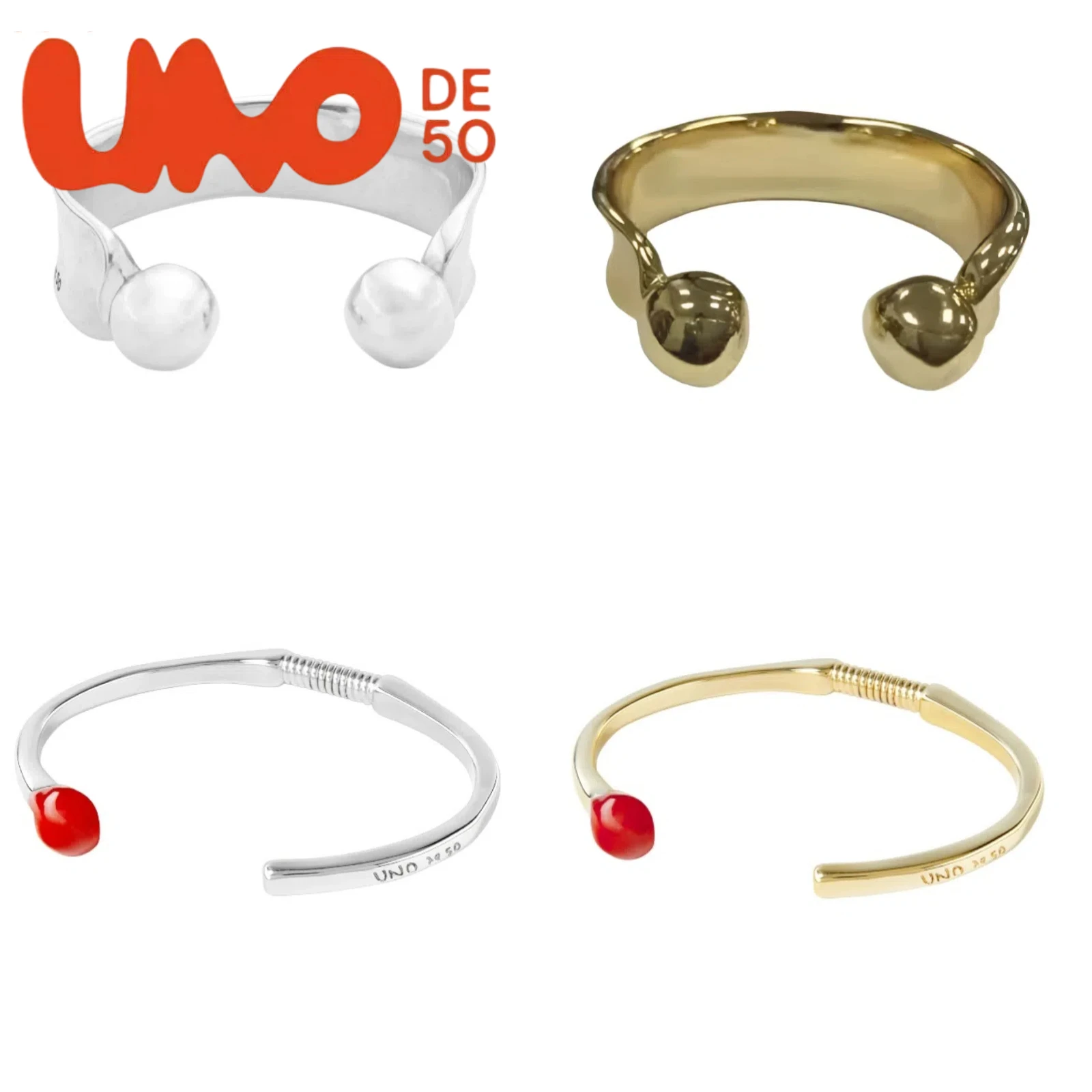 

UNOde50 24K Gold/Silver Fashion Bracelet – High-End Look, Budget-Friendly