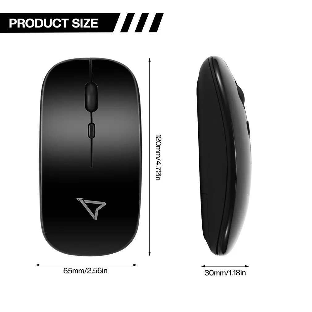 Wireless Mouse For Laptop PC 2.4Ghz USB Rechargeable Mouses Wireless Computer Silent Mice For Laptop PC Notebook Wireless Mouse