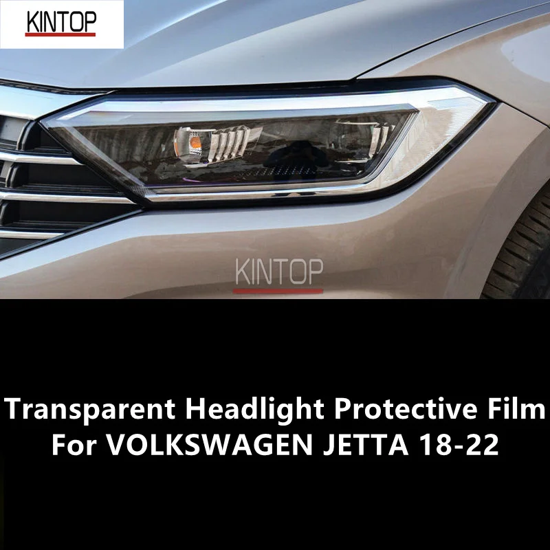 

For VOLKSWAGEN JETTA 18-22 TPU Transparent Headlight Protective Film, Headlight Protection,Film Modification