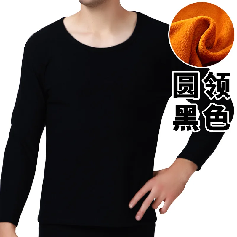 

Новинка 2025 года, зимний мужской бархатный утолщенный хлопковый золотой флисовый мягкий теплый костюм больших размеров, длинные кальсоны, плотное нижнее белье, размер 9XL