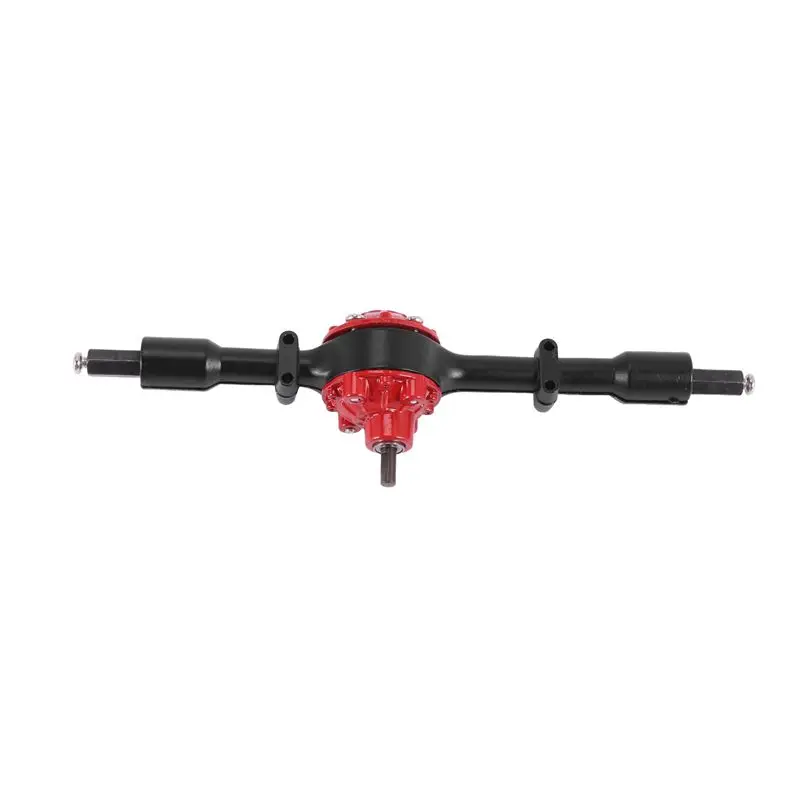 BEDW-3 Set Metal Rear Bridge Axle With Steel Gear For WPL D12 B14 B24 B16 B36 C14 C24 C34 C44 RC Car Upgrade Parts,Black