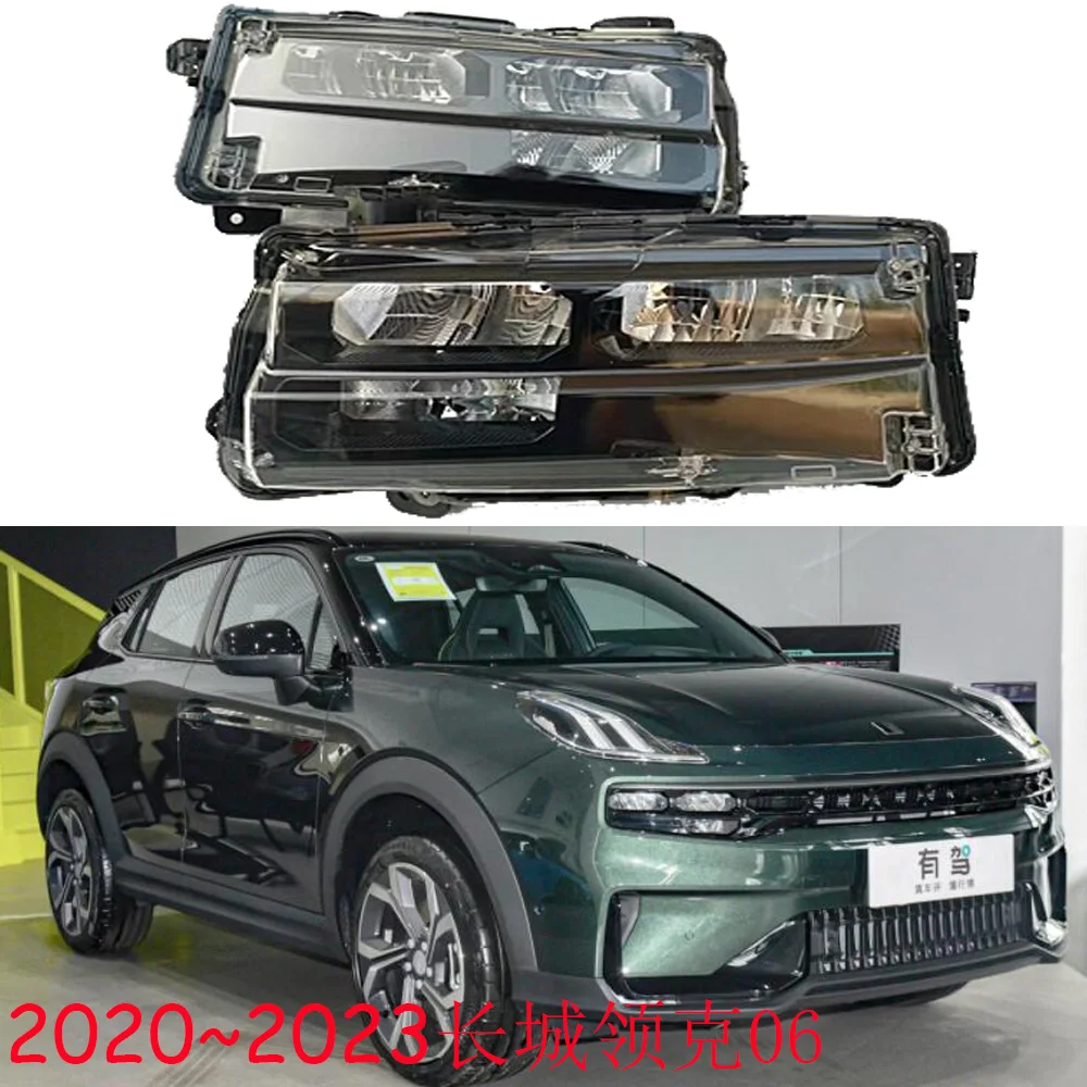 

1pcs car bumper Lynk Co headlamp Geatall Hover Lynk&Co 06 headlight LynkCo LED 2020~2023y head lamp Lynk&Co 06 fog lamp