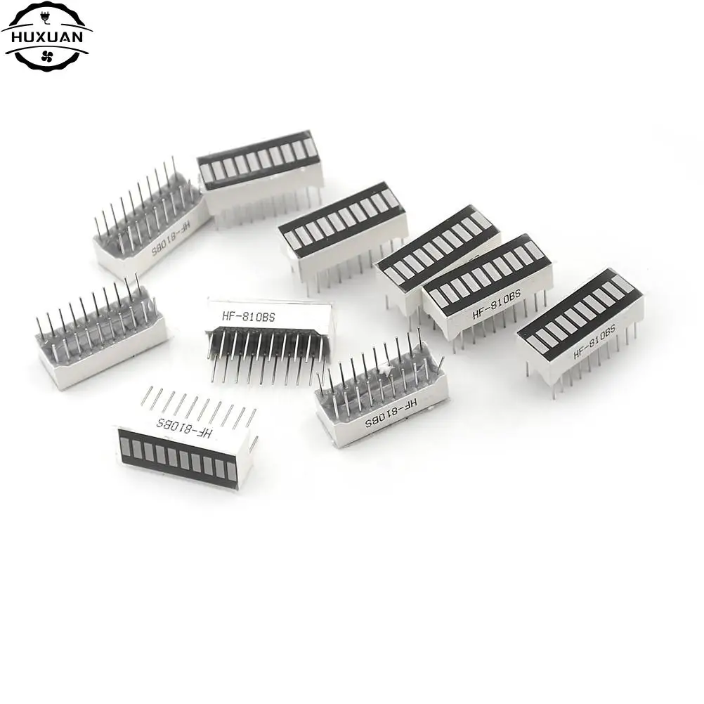 Barra gráfica LED Electrónica inteligente, ultrabrillante pantalla roja, tubo Digital de 10 segmentos, venta al por mayor, 10 unidades por lote