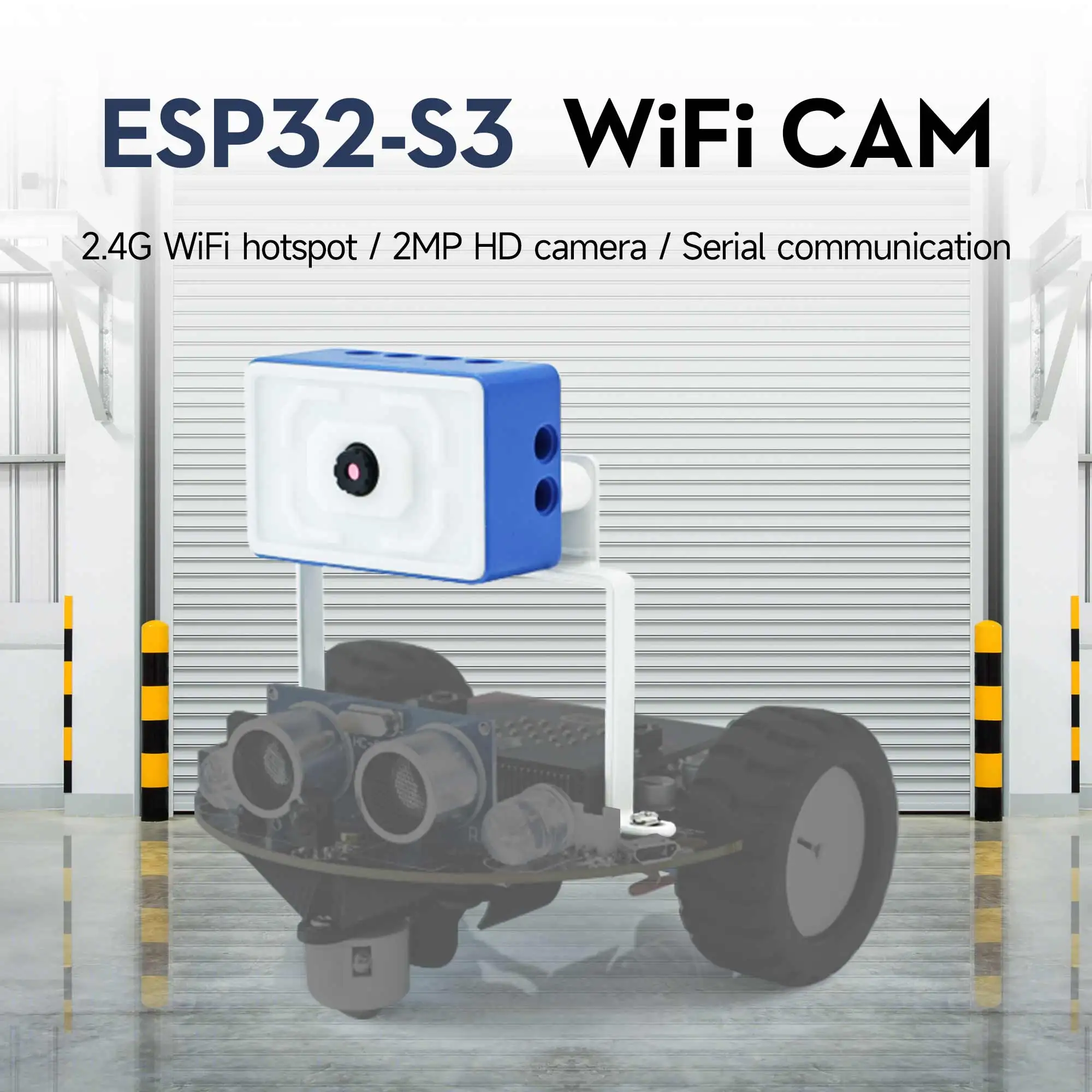 Yahboom ESP32 Telecamera WiFi Kit modulo visione AI 2,4 GHz con supporto chip ESP32-S3 ROS1 ROS2 Controllo APP per Microbit Robot Car