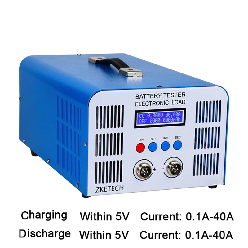 5V40A EBC-A40L Electronic Load Battery Capacity Tester Lithium Lead Acid Battery Capacity Tester Charge Discharge 40A 110V/220V