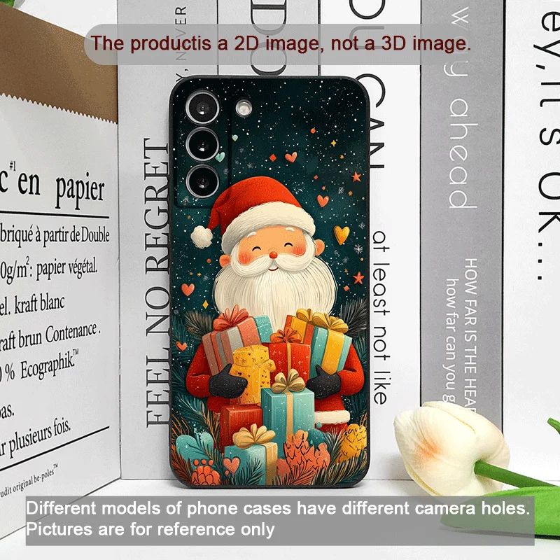 Merry Christmas Tree Santa Claus Pattern Phone Case for Motorola Moto Edge 50 Fusion 40 30 Neo G34 E14 G75 X40 G85 G54 Pro Cover #2