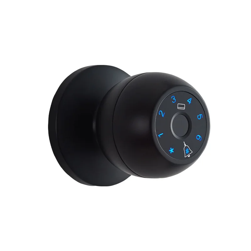 

Smart Locks Biometric Password and Fingerprint Electronic Replacement Ball Lock Aluminum or Wooden Door Lock