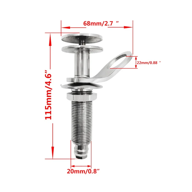ISURE MARINE 304 Stainless Steel Detachable Spring Buckle Quick Release Boat Mudguard Bracket Marine Hardware Accessories