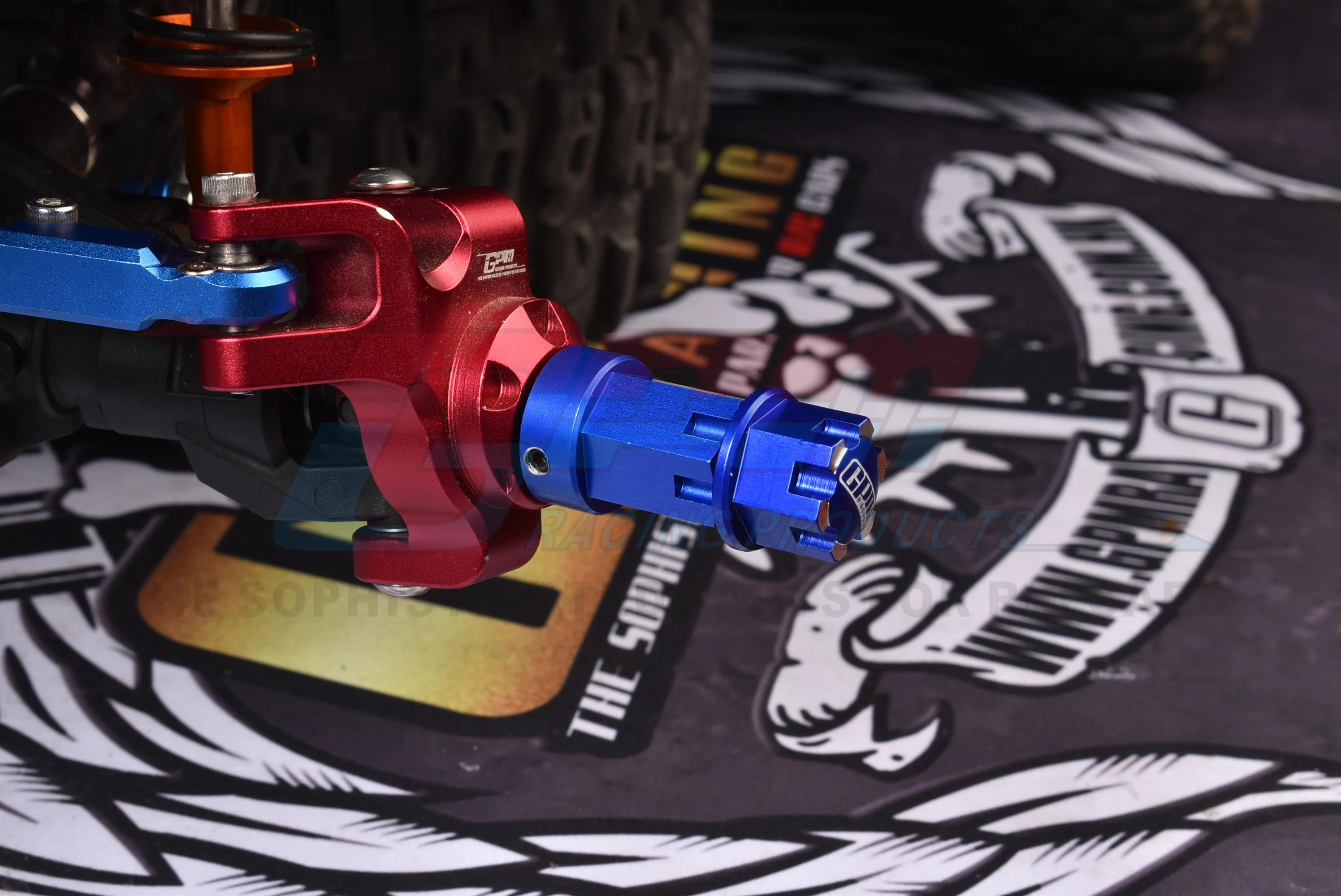 GPM سبائك الألومنيوم 7075-T6 محول موسع + 20 مللي متر لسيارة AXIAL 1/6 SCX6 JEEP RC #6