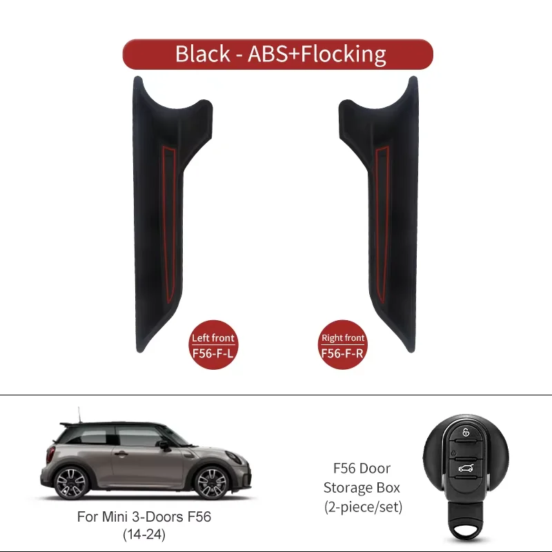 ミニクーパーF55/F56/F57用ドアアームレスト収納ボックス