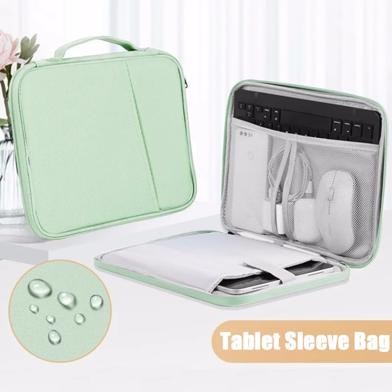 Universal Tablet Storage Bag for Teclast T60 11.97 2024 T40 T50 Pro P40HD T40S M40 Waterproof Sleeve Keyboard Phone Zip Pouch