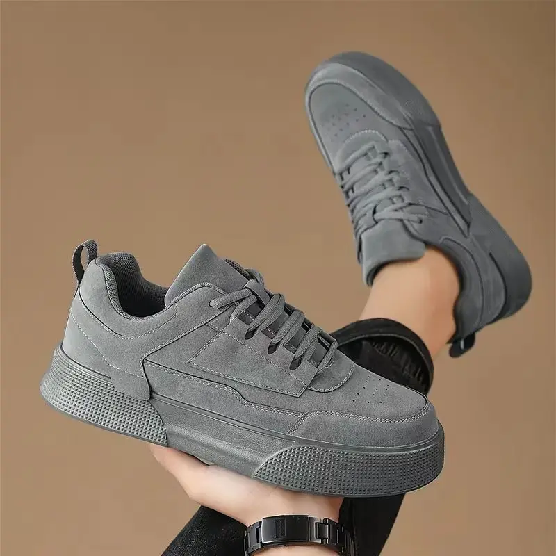 Vintage Men Casual Work Shoes Men Skateboard Shoe Wear-resistant Damping Sport Training Sneaker Flat Shoe zapatos para hombre 48 - Image 2