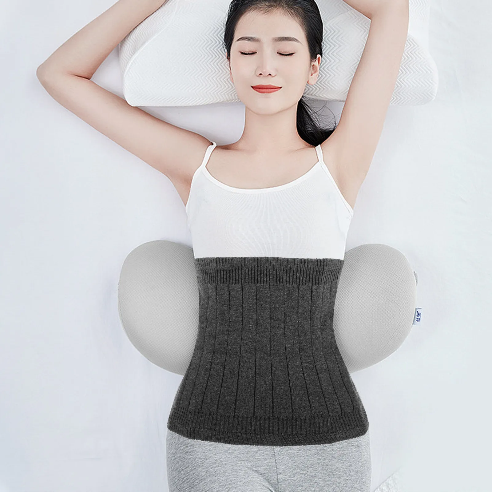 Thick Waist Belly Warmer Belt Stomach Warm Support Soft Comfortable Winter Outdoor Hiking Camping Winter Stomach Warmer