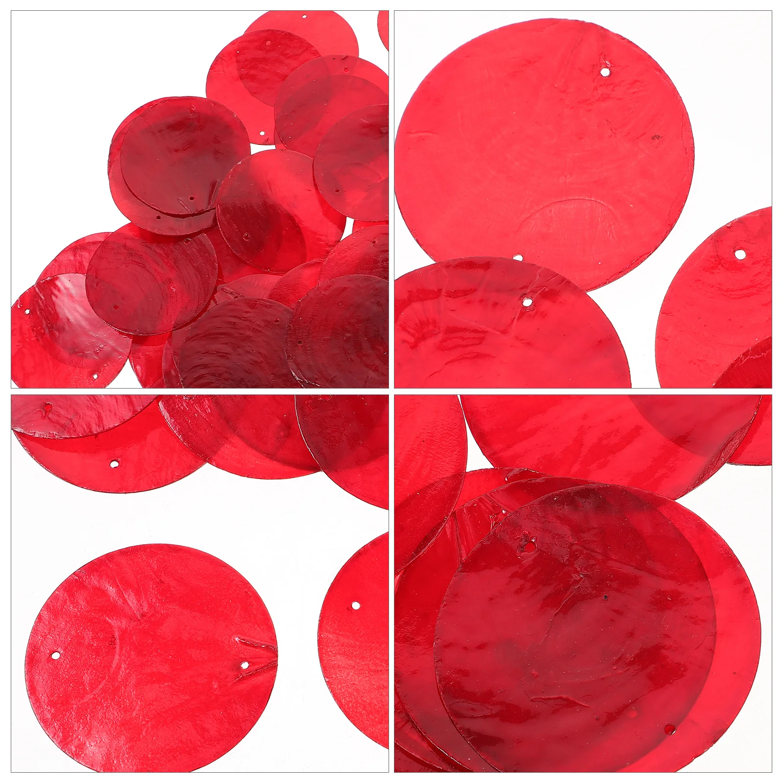 100Pcs Round Natural Shell Pieces DIY Handmade Wind Chime Jewelry Making Accessories Earring Pendants Hanging Charms