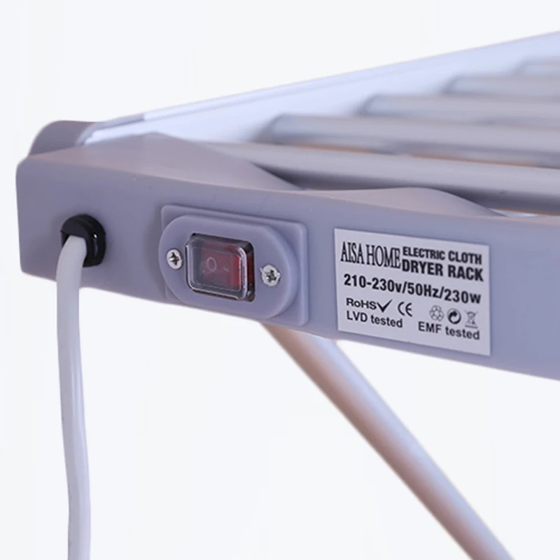 110V/220V 접이식 합금 알루미늄 전기 천 건조기, 가정 기숙사 120W 에너지 절약 전기 천 건조기 10kg 베어링