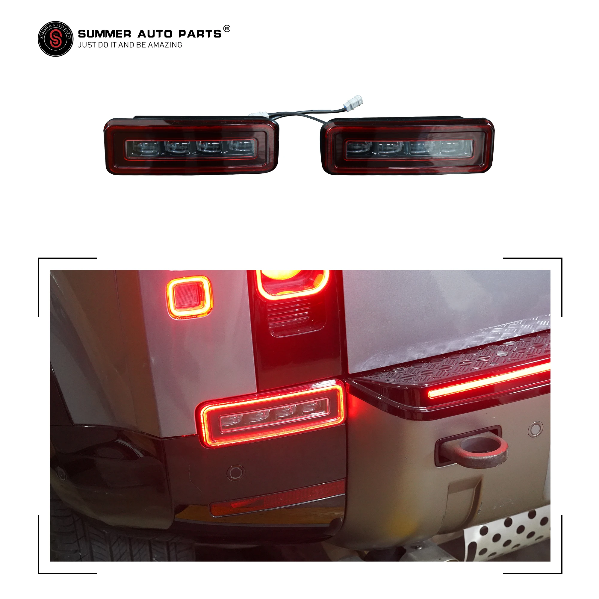 

Auto Lighting Systems Reserve Light 4LensTail Led Rear Trunk Light for L663 Land Rover Defender Accessories