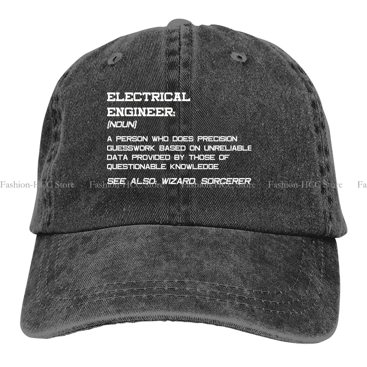 Engineer Electrical Electrician Multicolor Hat Peaked Cap Dictionary Personalized Visor Protection Hats