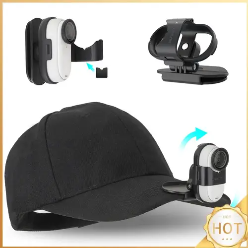 Imagen 2 del producto Soporte para cámara deportiva, Clip para cámara de 360 grados, soporte para tapa de cámara Insta360 GO 3/GO 3S, accesorios para cámara