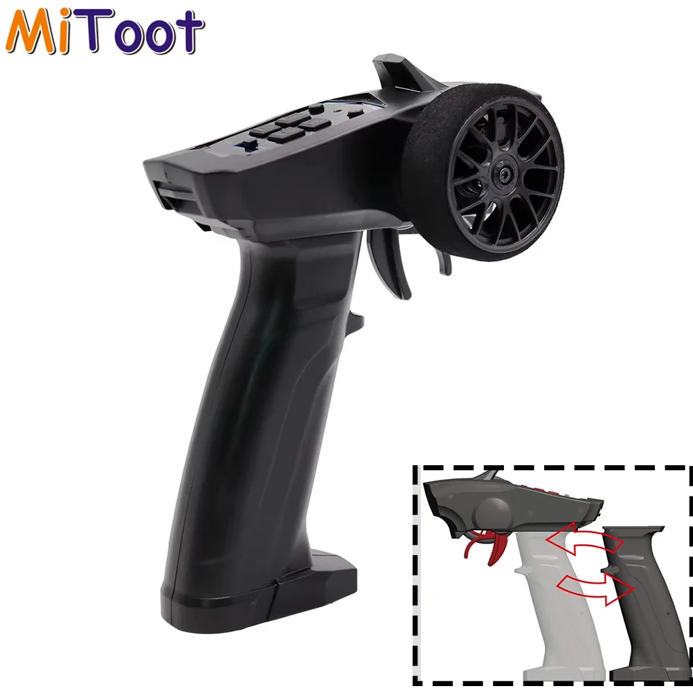 Turbo Racing 91803G-VT RC 2.4GHz 4CH Radio Transmitter Remote Controller with 4CH Receiver for RC Car Boat PK FS-GT3B