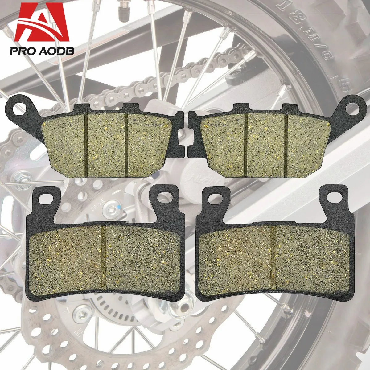 Durable Front Rear Brake Pads For HARLEY FLFB FLHC FXBR FLDE FXFB FXBS FXLR FLFB FLHC FLSL FXBRS FLDE FXBB FXLRS etc Motorcycle