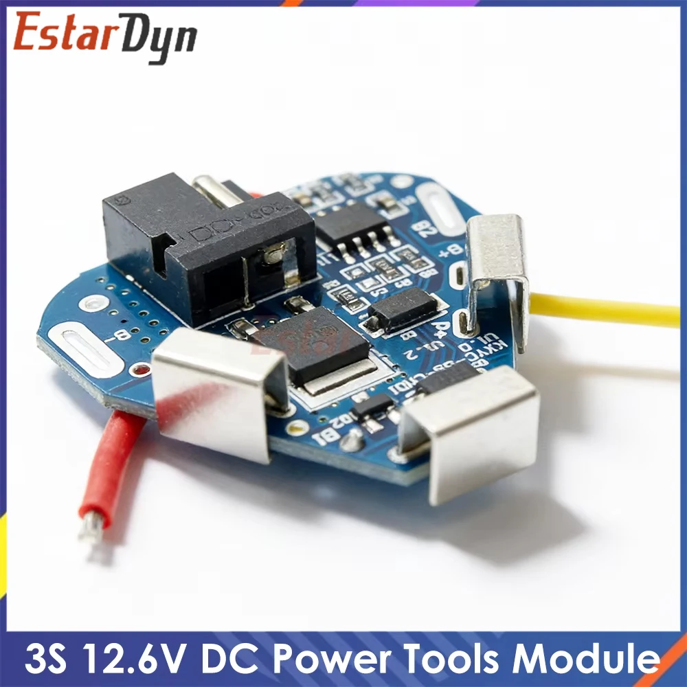 3S 12.6V 6A BMS Protection Board with Balance, Li-ion Battery Equalizer for 18650 Power Bank, Electric Drill DIY