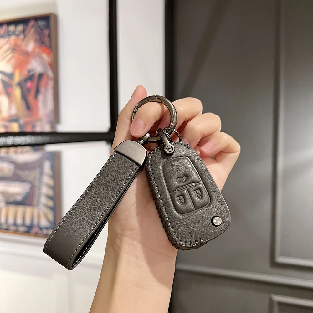 

Leather Car Key Case Cover Shell Fob For Buick For Chevrolet Cruze Aveo Trax Opel Astra Corsa Meriva Zafira Antara J Accessories