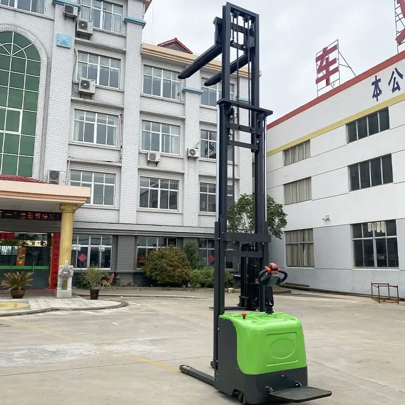 Self Loading Lifting Forklift Small Side Electric Stacker Pallet 1.5t Smi Electric Stacker 2 Ton