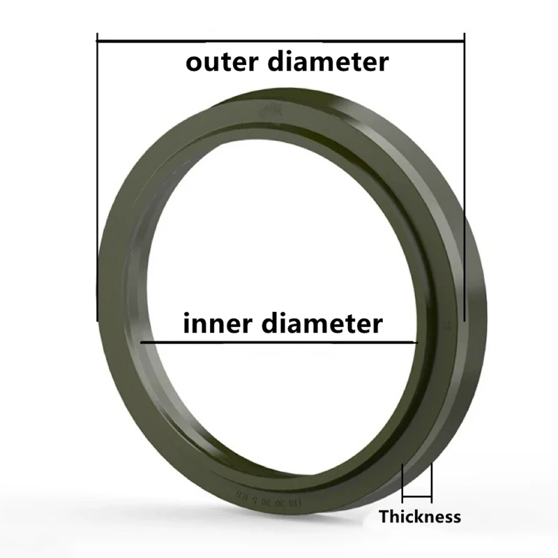 LBI Series Dustproof Seal Japan Hydraulic Cylinder Piston Rod Waterproof and Dustproof Seal LBI 18~250mm Inner Diameter