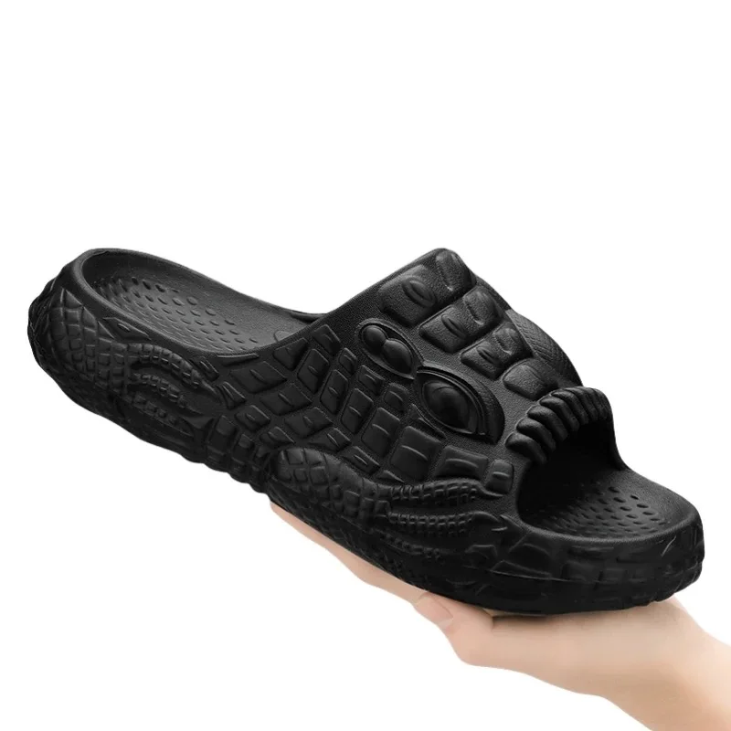 

Crocodile Slippers For Men Indoor Outdoor Sandals Mens Flip-flops Slippers Slides Beach Soft Thick Sole Slides Casual Shoes