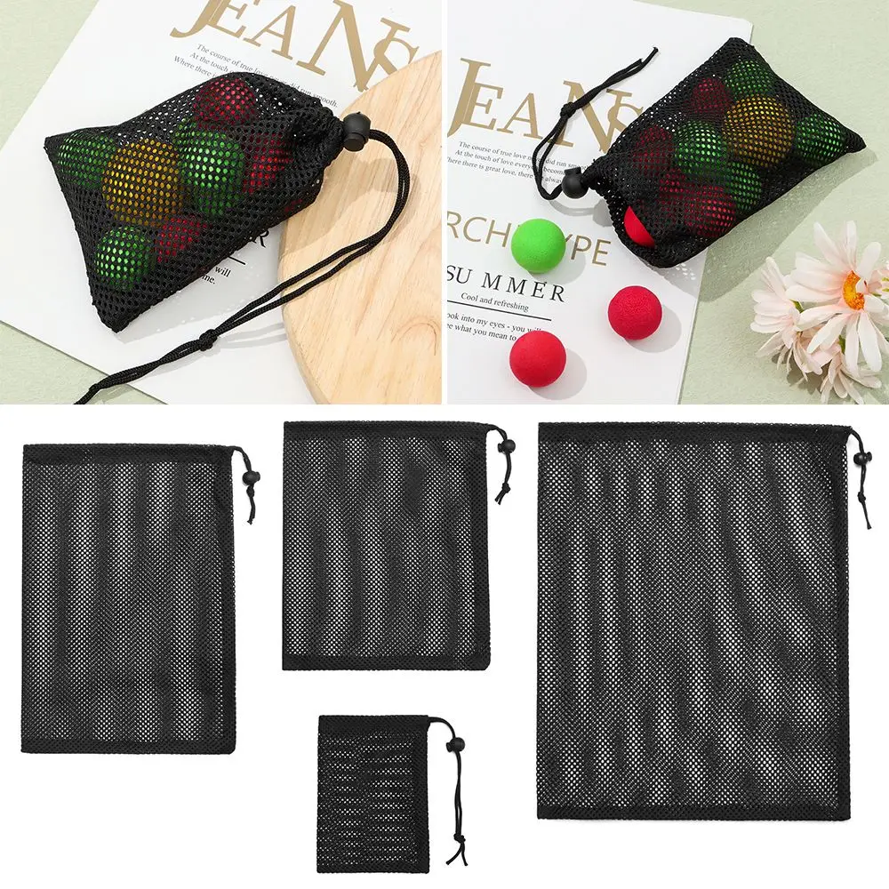 Outdoor Home Multi Purpose Stuff Sack Storage Bag Laundry Bag Mesh Drawstring Bag