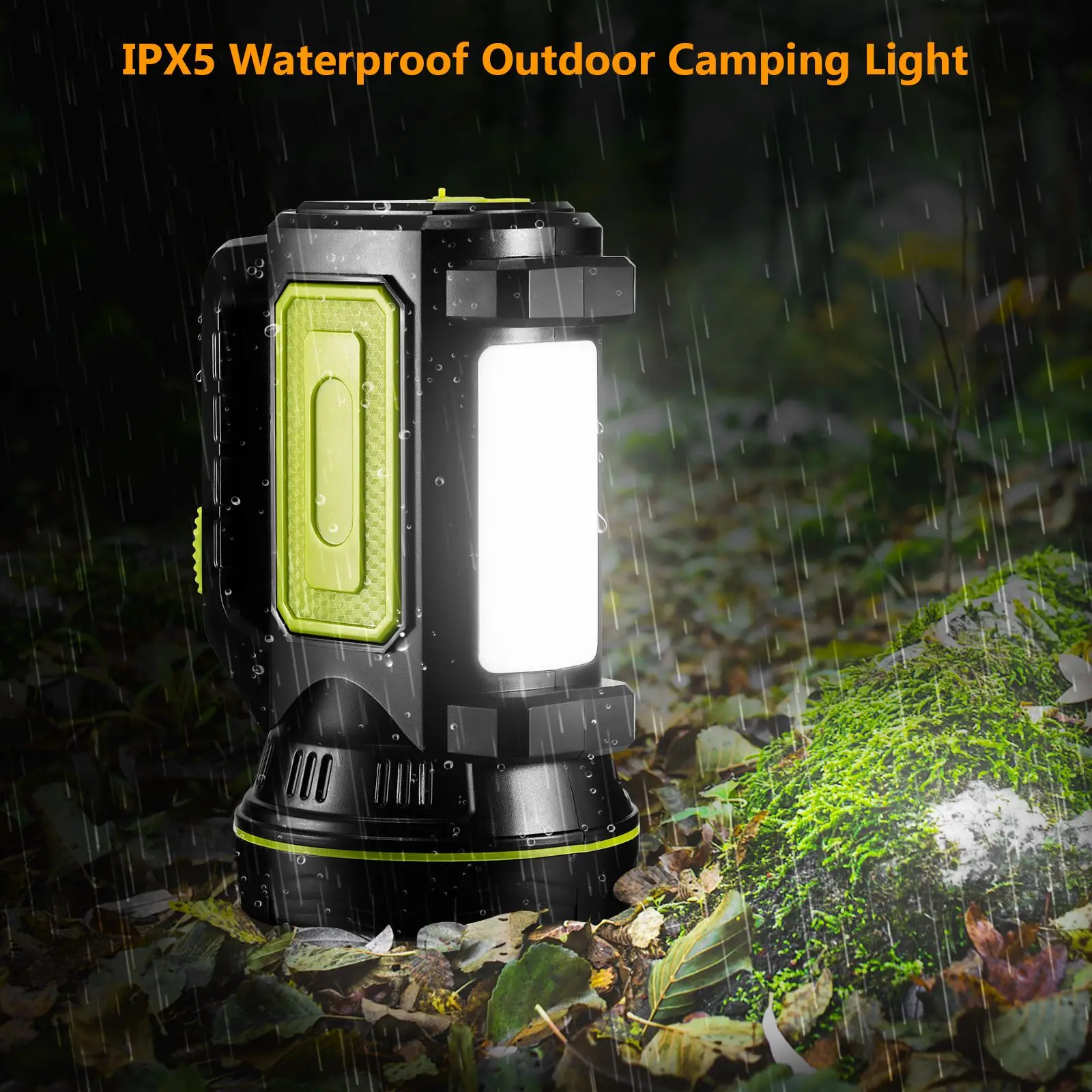 Super Bright LED Work Light Waterproof Rechargeable Handheld Searchlight Handheld Flashlight Work Light Spotlight Floodling