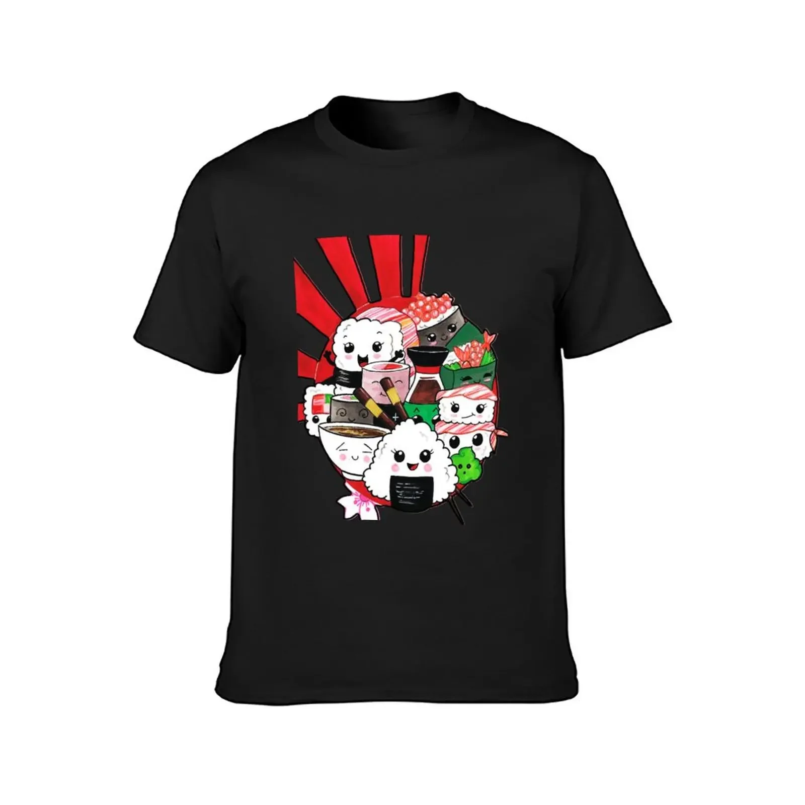 kawaii sushi, funny sushi, yummy yummy !!! T-Shirt baggy shirts custom shirt tee shirts for men