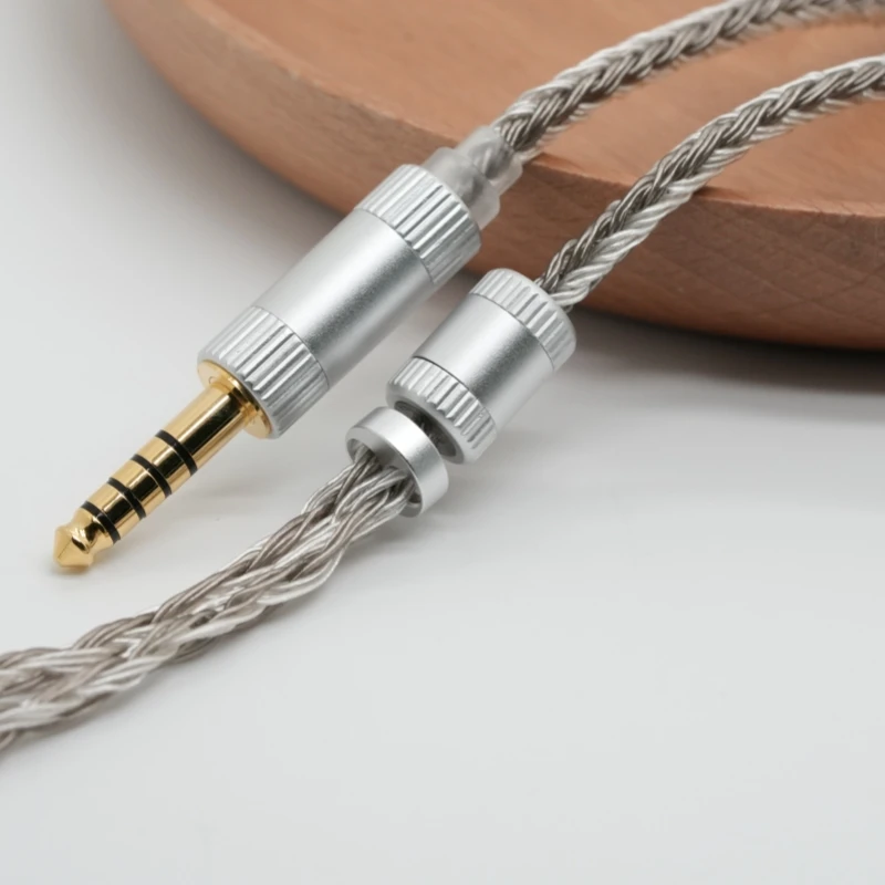 كابل ترقية سماعة أذن ivipQ -526 24 Core مطلي بالفضة، مع/QDC/MMCX/Recessed2PIN/3.5/4.4/For LZ A7 ZSX C12 V90 NX7MK4/BL-03