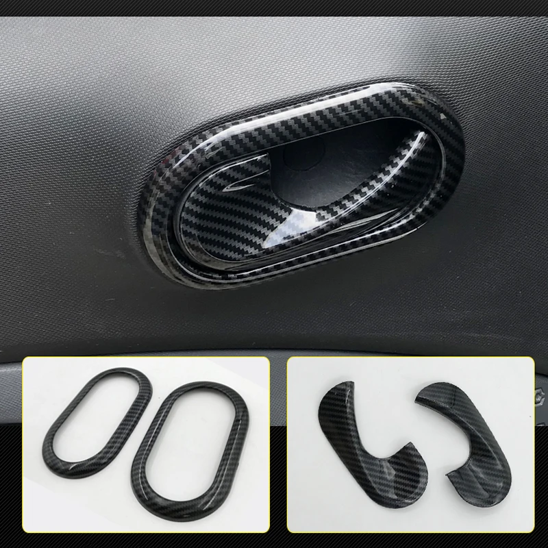 Carbon Car Interior Decoration Accessories ABS Protection Modification Sticker For Smart 453 Fortwo Forfour Car Exterior Styling view 4