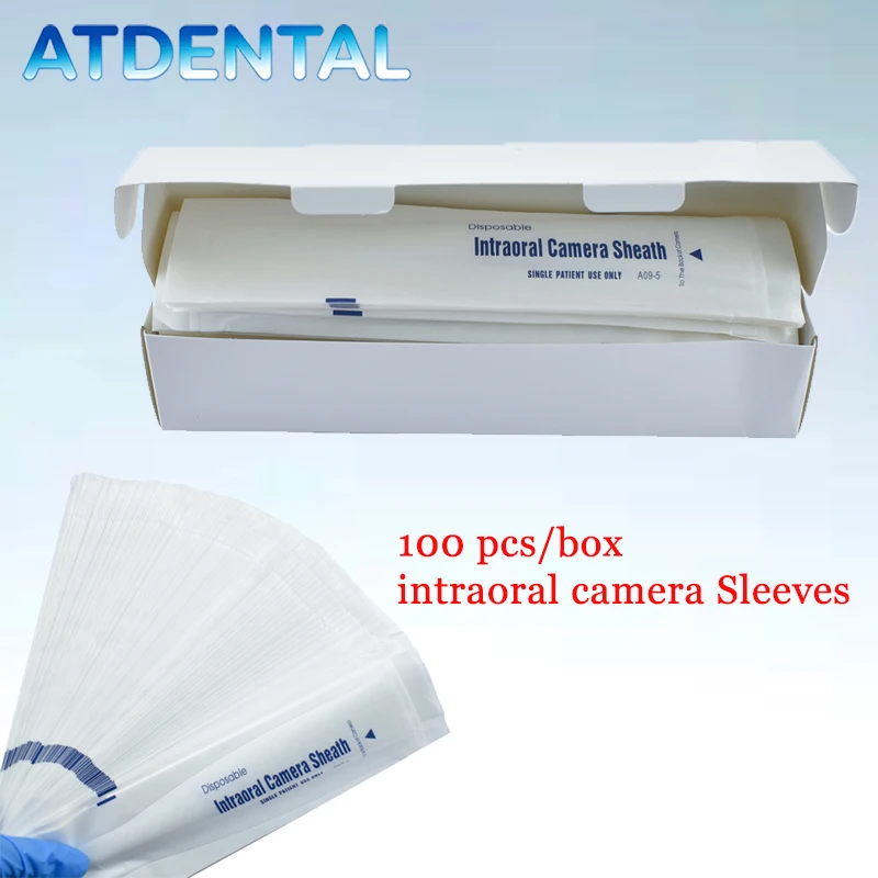 

Disposable Dental Intraoral Camera Sheath Cover, 100pcs/Box, Protective Sleeve for Oral Endoscope, Hygienic Clinic Use