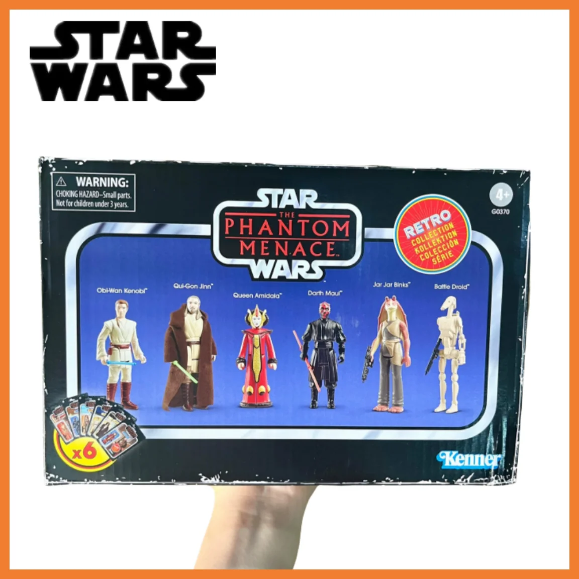 

Authentic Star Wars Anime Toy Series Retro Hang Card Obi Wan Kenobi Darth Maul Character Model New Boy Gift