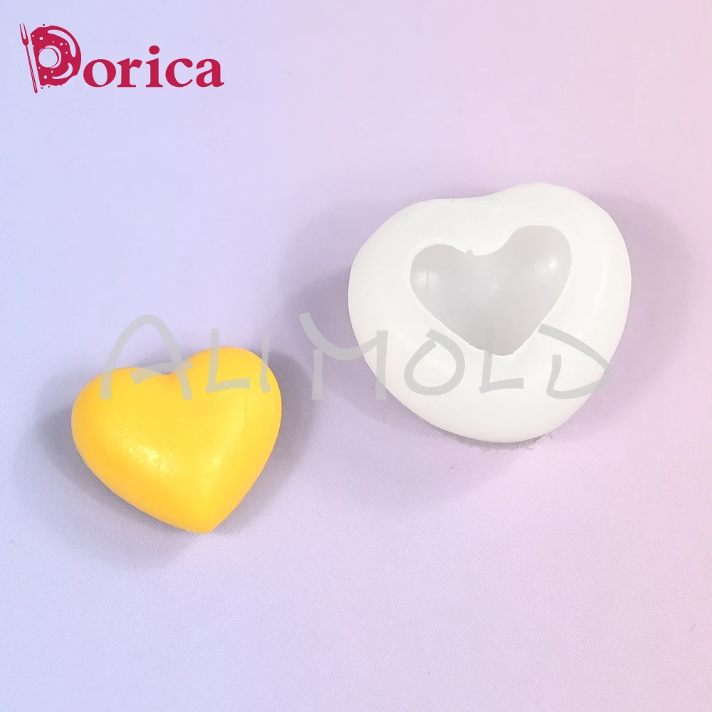 3D Love Heart Silicone Molds Fondant Sugarcraft Chocolate Mould DIY Resin Clay Aroma Candle Mold Valentine Cake Decorating Tools