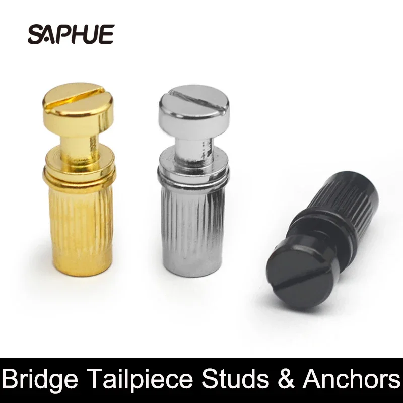 

Tune-O-Matic Bridge Tailpiece Studs & Anchors for LP Electric Guitar Elevating Adjustment Screw Chrome Black Gold