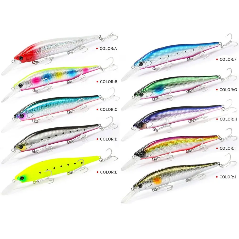 11.5CM/16.7g Crankbaits Striped bass Fish Hooks sinking  Minnow Baits Winter Fishing Minnow Lures