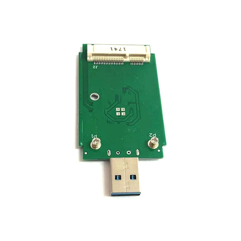 1 Piece External MSATA To USB3.0 Adapter Card Portable Hard Drive Unpacked Mobile Adapter Board Dark Green