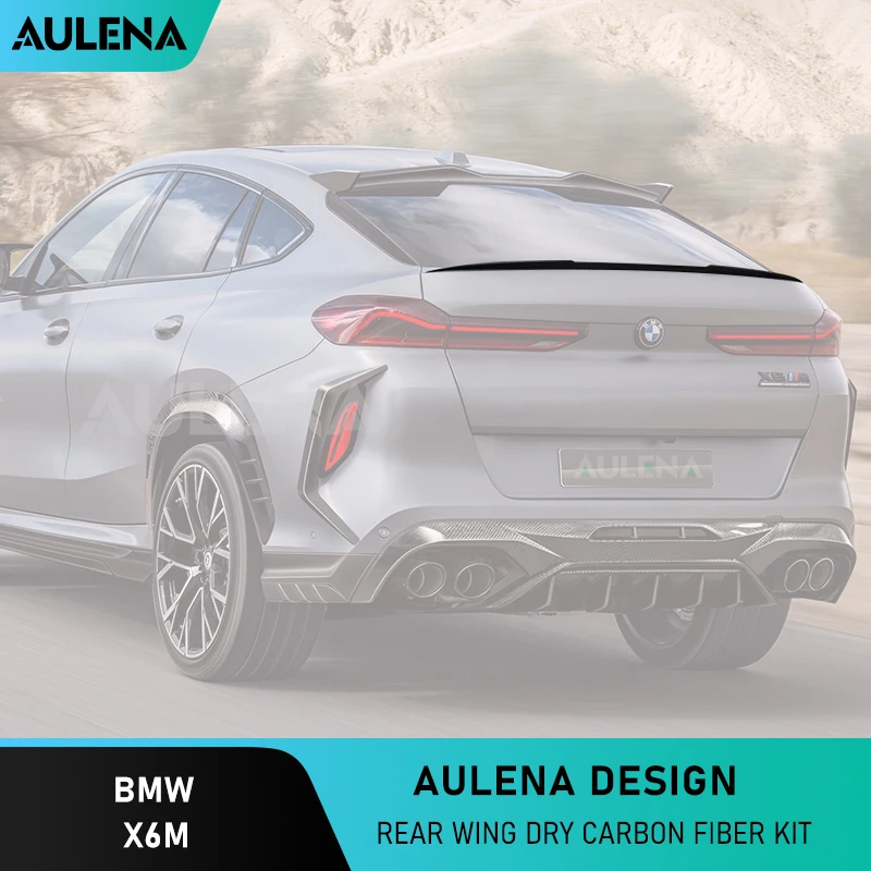 

Aulena Desgin Dry Carbon Body Kit Rear Wing Top Window Wing High Performance Full Dry Carbon For Bmw X6m