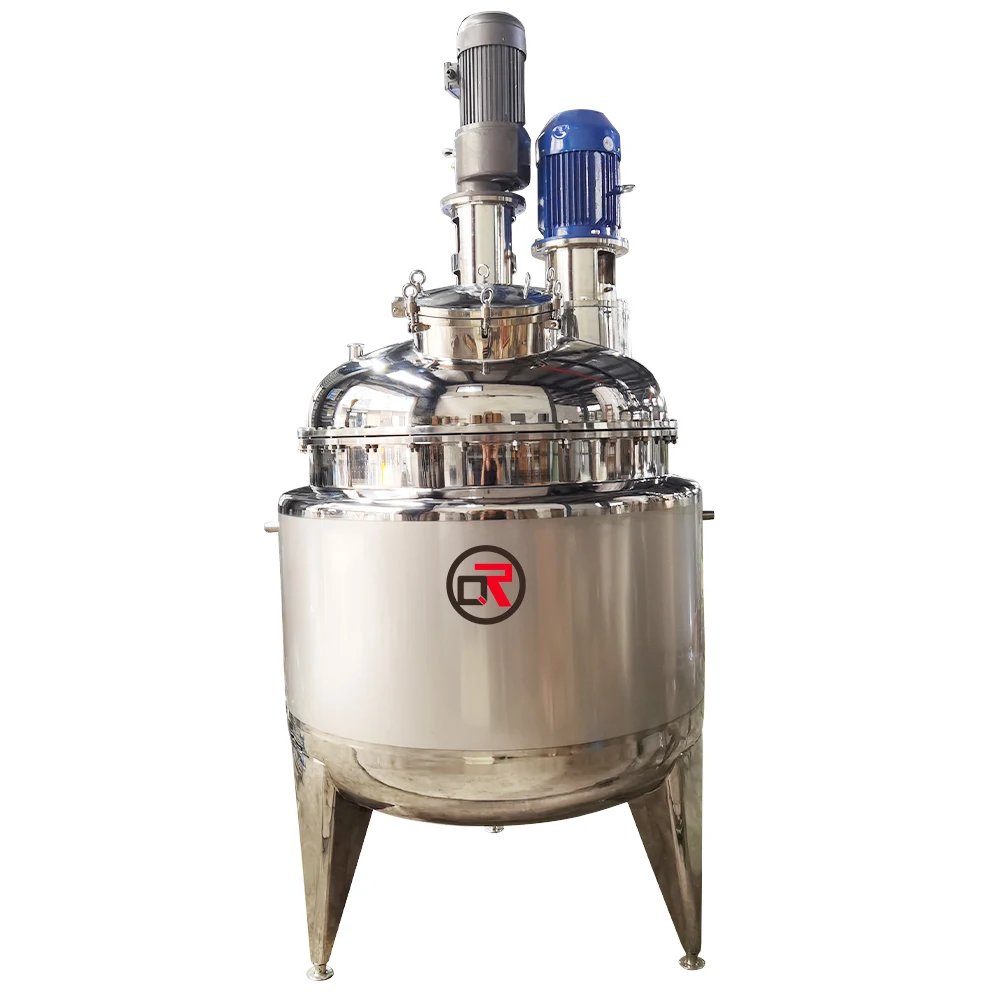 

50L 100L 200Lstainless steel double wall jacketed distill mixing tank