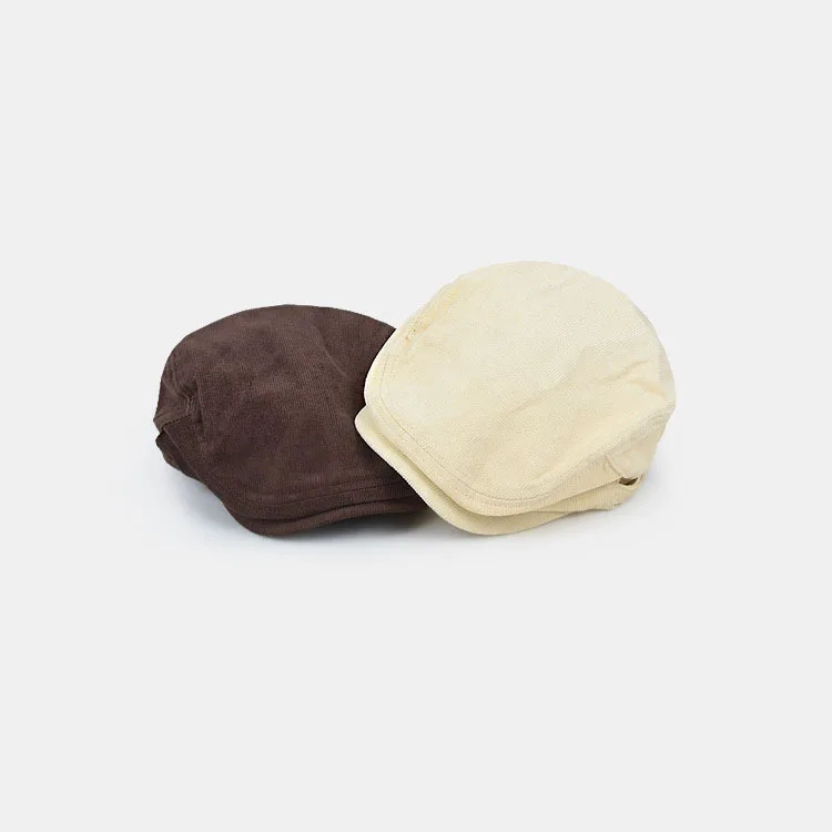 Hot 60-66cm XXL Big Head Men's Beret Retro Forward Hat Solid Color Large Size Hat Autumn/Winter Artistic Corduroy Painter Mz012