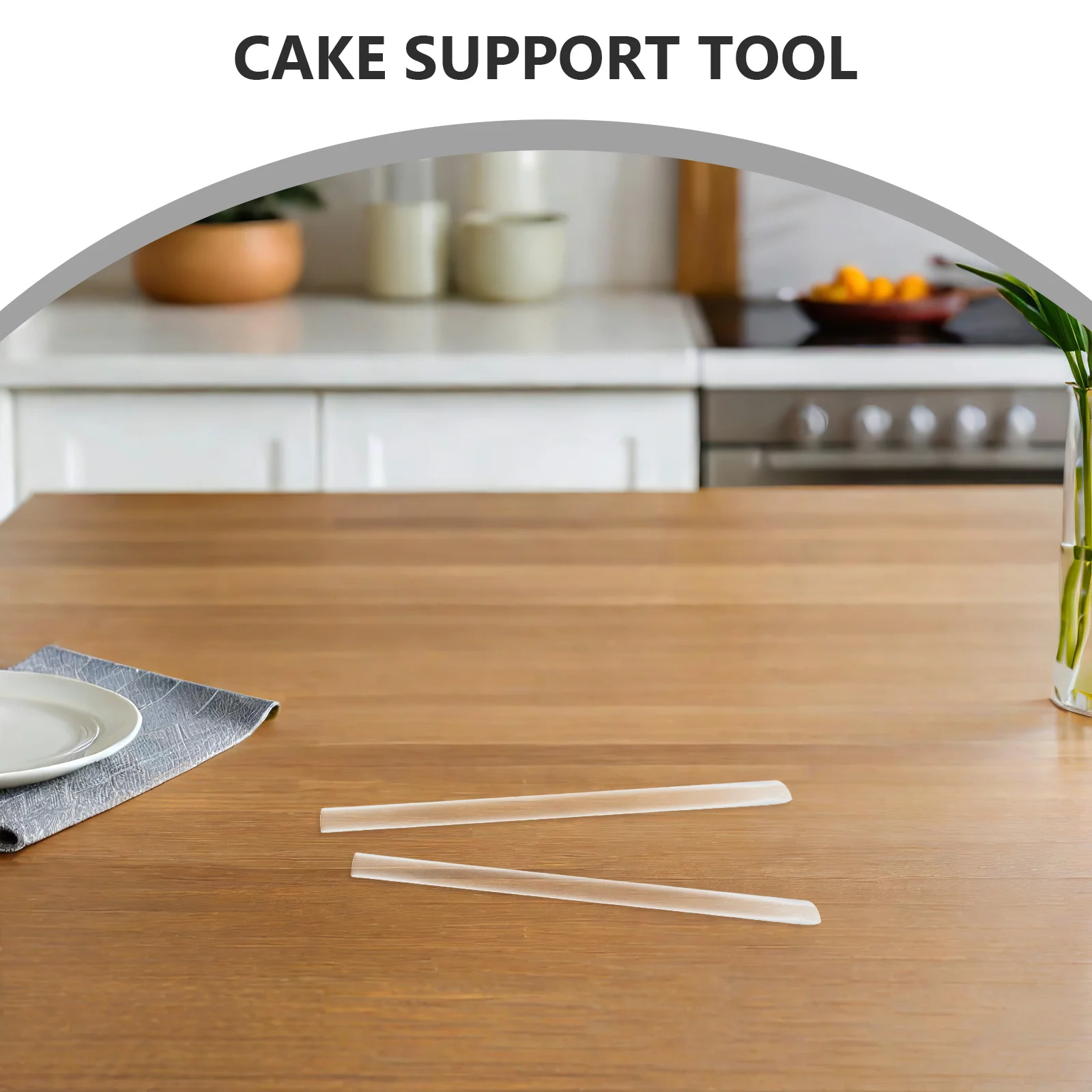 

100pcs Plastic Dowels Rods Clear Tiered Supports For Wedding Birthday Party Baking Cake Supplies Cake Decorating Tools